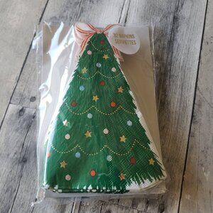 NWT - Meri Meri Christmas Tree Paper Napkins (32ct)